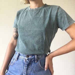 Brandy Melville Tops - John Galt faded teal tee Brandy Melville Tops - John Galt faded teal tee